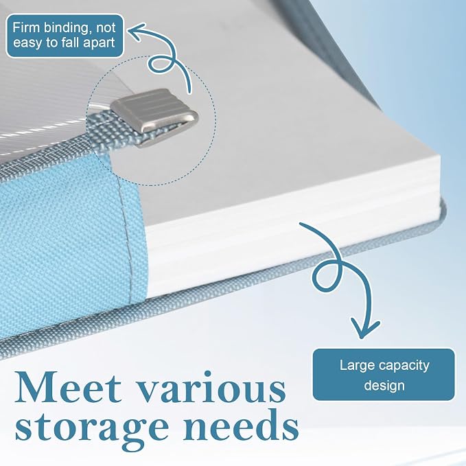 11 x 17 Inch Expandable Tabloid Size Document Folder with Label A3 Plastic Folders for Documents Expanding File Wallet Envelope Size (3, Blue)