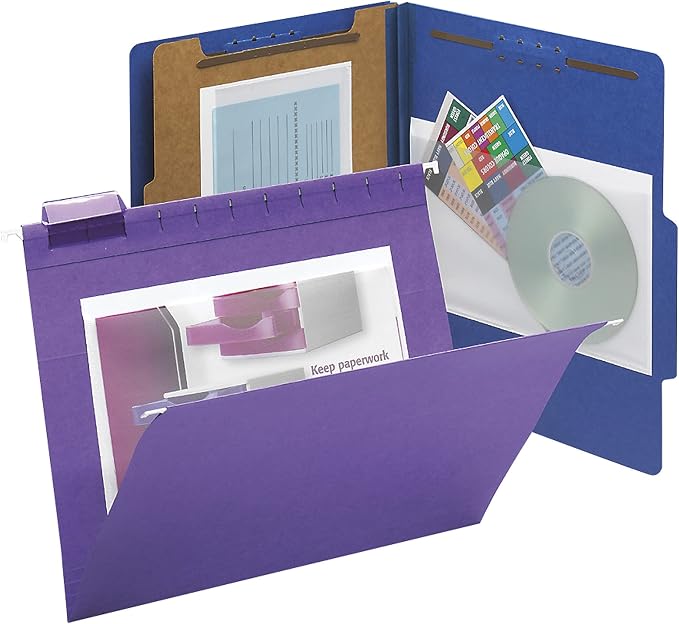 Smead Self-Adhesive Poly Pocket, Document Size, Clear Pockets, Storage Labels, 100 per Box, 229 Mm W x 142 Mm H, 68185
