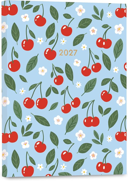 High Note 2027 Planner, 17-Month Weekly & Monthly Flexible Cover Calendar Book with Goal & Project Planning Pages, August 2026 – December 2027, 5.75" x 7.5", Fruits