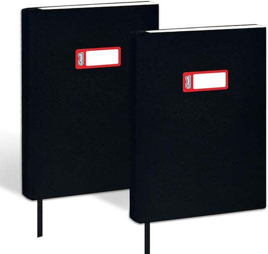 Chell Black Fabric Book Covers 6"x9", Book Sox Up to 8.5"x9.5", Stretchable and Reusable Book Protector, for Paperback and Hardcover, Pack of 2