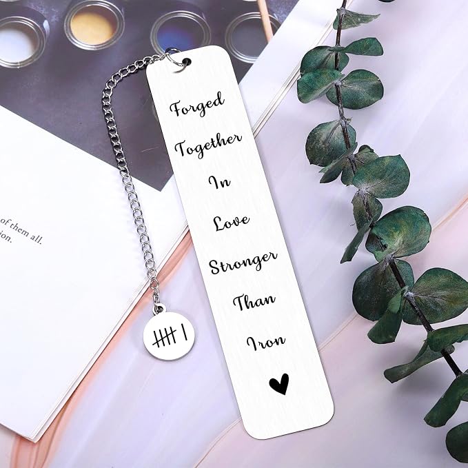 6 Year Anniversary Iron Gifts for Him Her Iron Gifts for 6th Anniversary Bookmark for Women Men 6th Valentines Day Gift from Wife Husband Boyfriend Girlfriend Couples Wedding Sixth Anniversarys