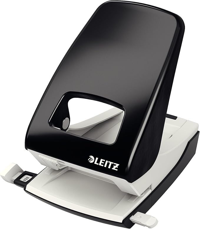 Leitz Stapler, 30 Sheet Capacity, Ergonomic Metal Body, Includes Staples, Flat Clinch, NeXXt Range, 55050095 - Black