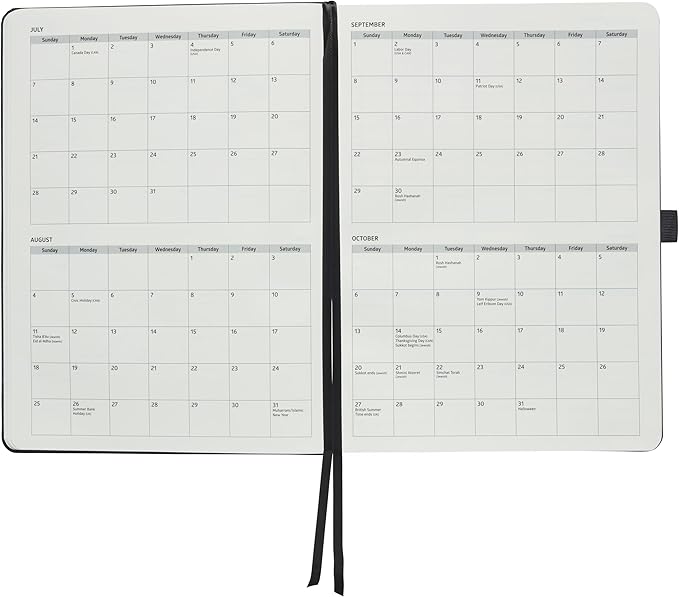 Action Day 2025 Weekly Planner - Effective Planning System & Increase Productivity, To-Do List, Goals, Projects, Dated Daily Diary - 8x11 Black