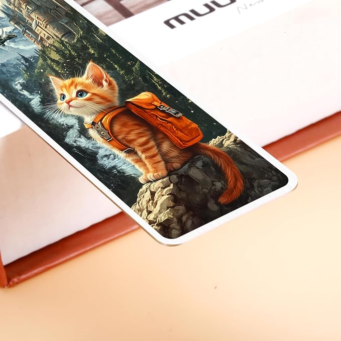 Onyx Storm Merch, Dark Romance Merch, Romance Fantasy Bookmark Gifts for Bookish, Book Lover, Nerd, Reader, Bookworm, Dragon Rider Gifts for Men Women, Cute Broccoli Cat Bookmark, Book Club Gift