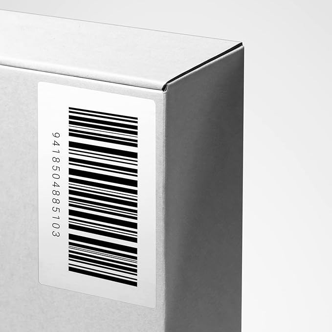 Hybsk 2.25x1.25 inch Direct Thermal Labels for Barcodes, Address, Compatible with Rollo Label Printer & Zebra Desktop Printers (2.25"x1.25",4 Rolls White)