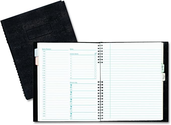 Blueline A29C81 NotePro Undated Daily Planner, 9-1/4 x 7-1/4, Black