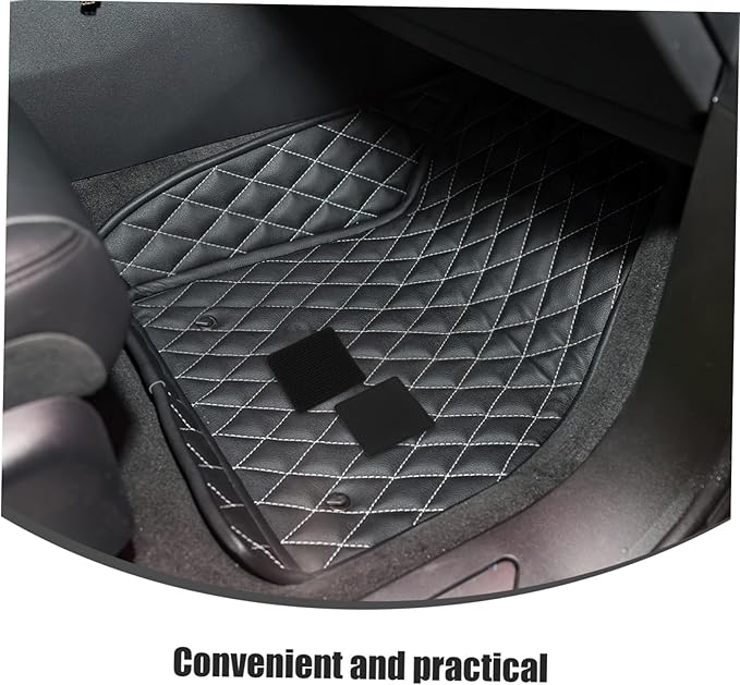 OUNONA 10sets Car Rug Adhesive Hook and Loop Tape for Car Carpets Heat Resistant
