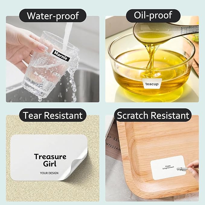 Thermal Labels for N20 Label Maker,1.57"x1.18"(40x30mm), 230 Labels/Roll, for Barcode, Address, Mailing, Logo, Business, Name Tag, 3 Rolls