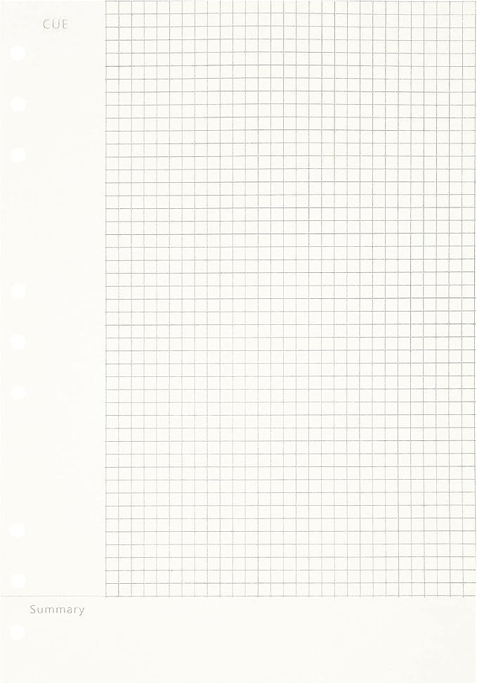 Zelten 2 Pack B5 120 Sheets/240 Pages Connell Loose Leaf Punched Paper Refills Paper for 9 Hole Binder Personal Organizer Diary Notebook Refillable Planner