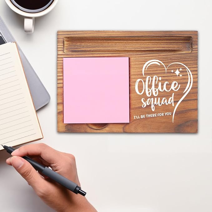 Office Squad Desk Organizer, Inspirational Sticky Note Holder, I'll Be There for You, Gifts for Office Workers, Team Members, and Administrative Staff EDP134
