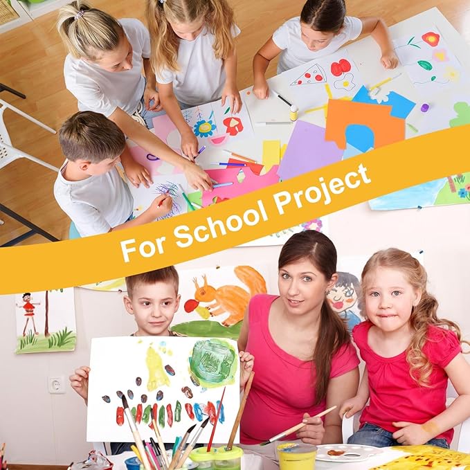 100 Pack White Poster Boards, 11"x14" White Poster Paper Heavyweight Poster Board Bulk Blank Poster Board for Art Display Board,Classroom Use,School Craft Project,Presentation Drawing