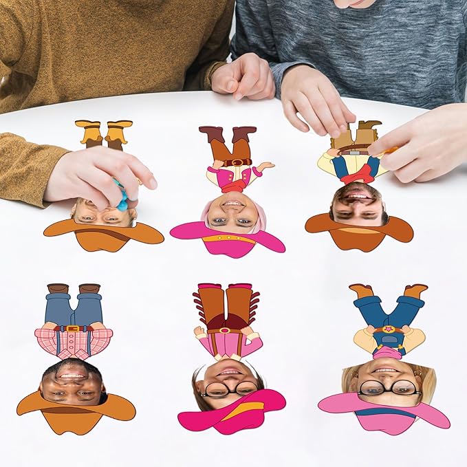 48Pcs Western Cowboy Hat Cutouts Bulletin Board Decorations Pink Cowgirl Paper Cut Outs DIY Photo Picture Craft for Kids Kindergarten Party Home Wall Back to School Classroom Birthday Supplies