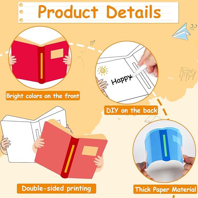 69Pcs Back to School Reading Bulletin Board Set Classroom Decorations Reading Theme Bulletin Board Open Book Cutouts DIY Photo Crafts for School Classroom Educational Door Chalkboard Walls Decor
