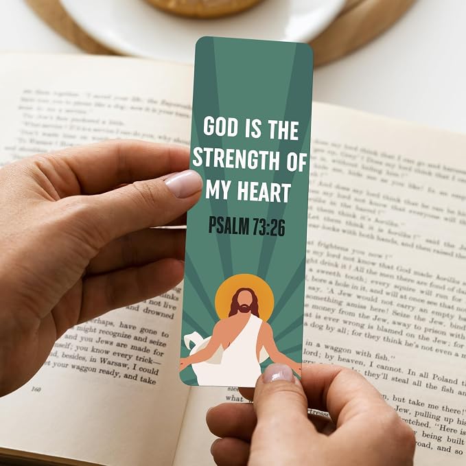 96 Bible Bookmark Pack with Bible Verses for Kids, Adults – Multiple Designs – Inspirational Christian Bookmarks for Women & Men – Bible Book Markers for Classroom, Bible Study