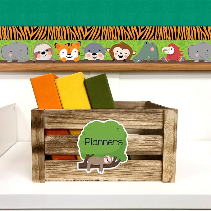 CTP Jungle Friends 6" Designer Cut-Outs Classroom Décor Accents Top Classroom Decorating Accents (Creative Teaching Press 10926)