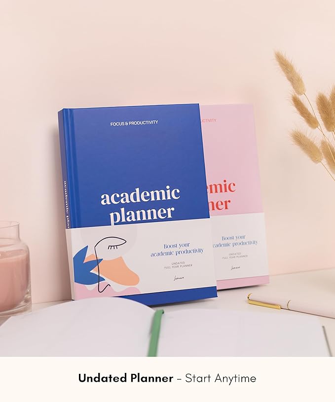 Lamare Academic Planner 2026 College Essentials – Undated Weekly College Student Planner for Homeschool, High School, College & Nursing Students