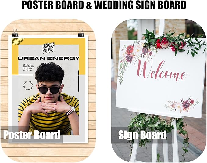 EPHECH 30 Pack White Foam Board 12" x 16.5", 3/16" Foam Core Baking Board for Projects, A3 Polystyrene Mat Board Poster Foam Board Sheets for Art Crafts, Presentation, Wedding, School Projects