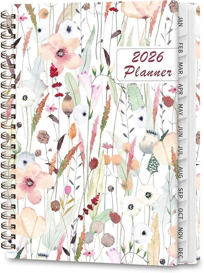2026 Planner, Weekly and Monthly Calendar Academic Planner, Jan 2026 - Dec 2026, Planning Agenda Book for Desk Accessories and School Supplies - A5 (6.3'' x 8.5'')