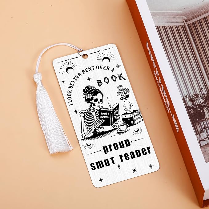 Boo Basket Stuffers for Women - Horror Bookmarks for Reading Women, Spooky Halloween Gifts for Adults, Christmas Birthday Gift Ideas for Reader, Dark Romance Bookmark for Book Lover