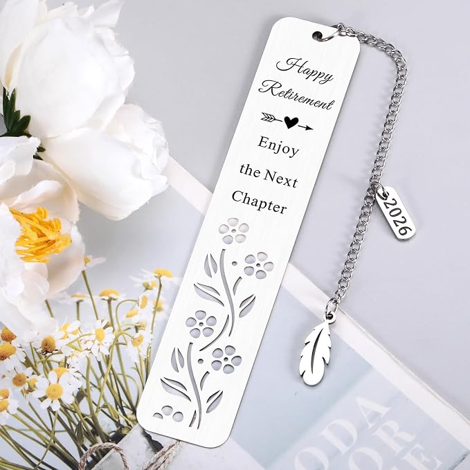2026 Retirement Bookmark Gifts for Women Men Retirement Gifts for Coworker Colleague Employee Work Bestie Appreciation Gift for Retired Teacher Nurse Coach Going Away Leaving Gift for Boss Leader