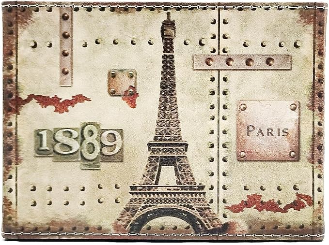 Pen Holder, Rectangle Vintage Pencil Holder with 2 Compartments, PU Leather Art Remote Control Holder Organizer Storage for Desk Accessory (1889 Tower)