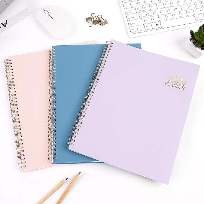 Planner 2026, 8.5" x 11" Monthly & Weekly Planner with Tabs, JAN - DEC 2026, Goal Setting & Time Management Organizer for Professionals & Students
