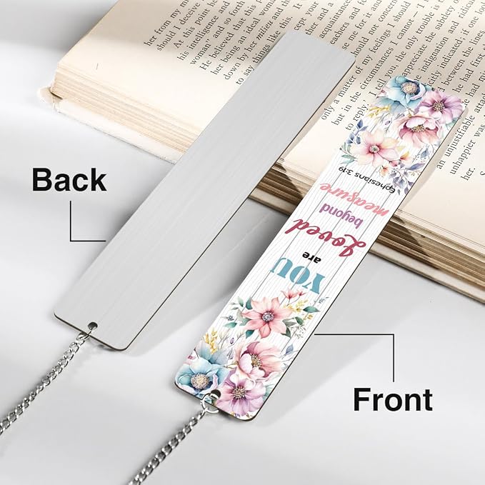 Metal Bible Verse Bookmarks Gifts, Christian Gifts for Women, Religious Motivational Book Marker for Friends Girl Sister Female Bookworms Book Club Religious Gift