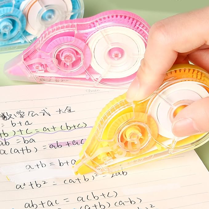 10Pcs Correction Tape Roller 8mx5mm Quick Dry White Out Correction Tape Total 80m for Writing School and Office Supplies