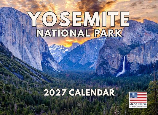 Yosemite Calendar 2027 National Park Monthly Wall Calender 12 Month
