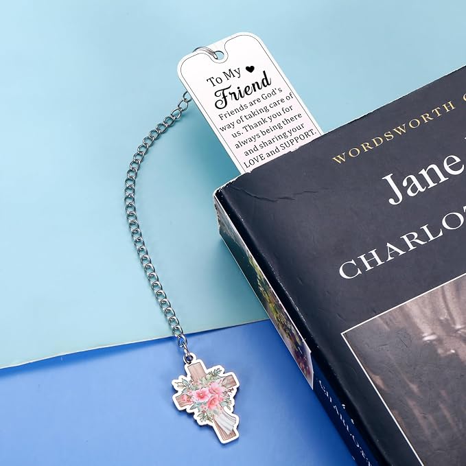 Christian Friendship Gifts for Women Friend Bookmark Birthday Valentines Day Gifts for Best Friend Girl Religious Bookmarks for Book Lovers Special Long Distance Friends Gift for Female Friends BFF