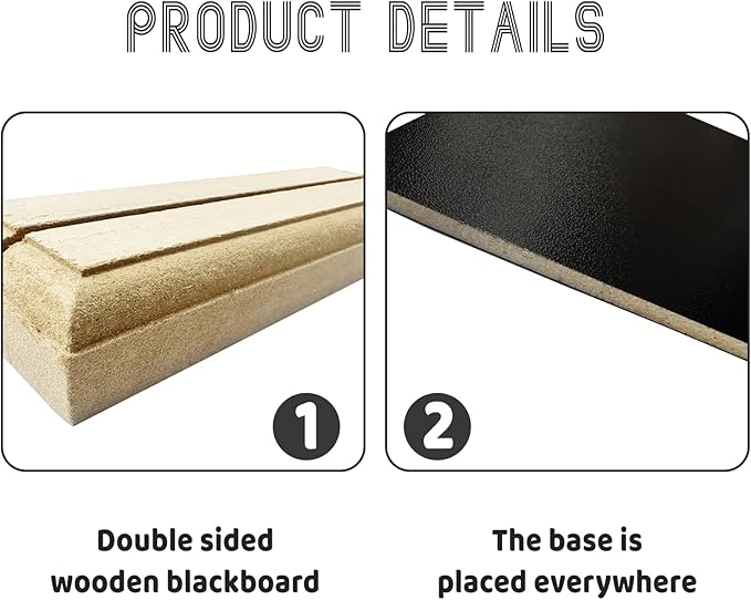 Mini Chalkboard Signs,Small Chalkboard Signs with Stand,Desktop Chalk Board (1 Pack 8x6 in)