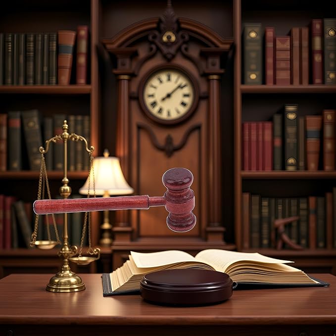 Brown Handmade Wooden Gavel, Auction Gavels, Vintage Judge Gavel, Props and Clothing Accessories, Desk Accessories and Workspace Organizers School Supplies, Decorations