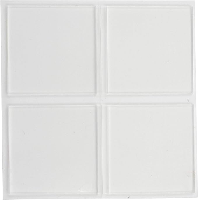 Gorilla Tough & Clear Double Sided Tape Squares, 24 1" Pre-Cut Mounting Squares, Clear, (Pack of 2)
