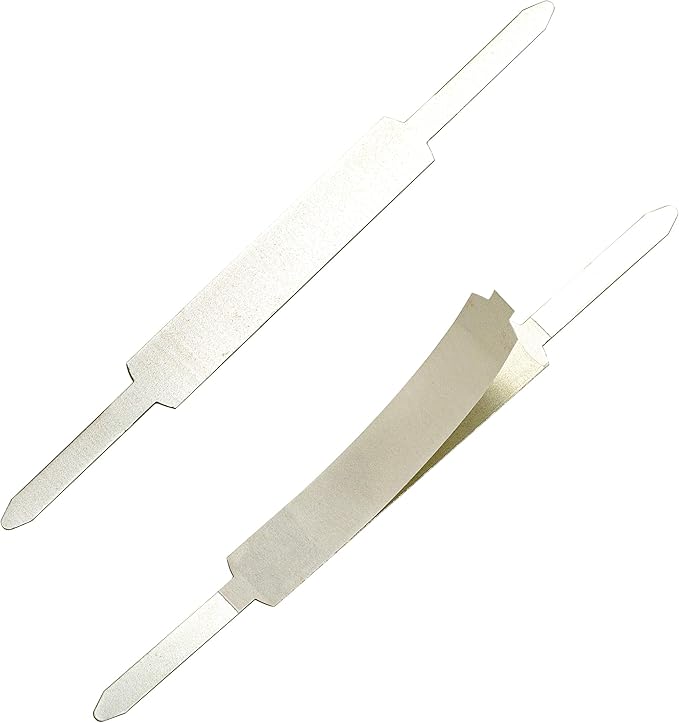 Officemate Self Adhesive Prong Paper Fasteners, Matte Steel Finish, 1 inch Capacity, 2.75 inch Base, Box of 100 (99857)