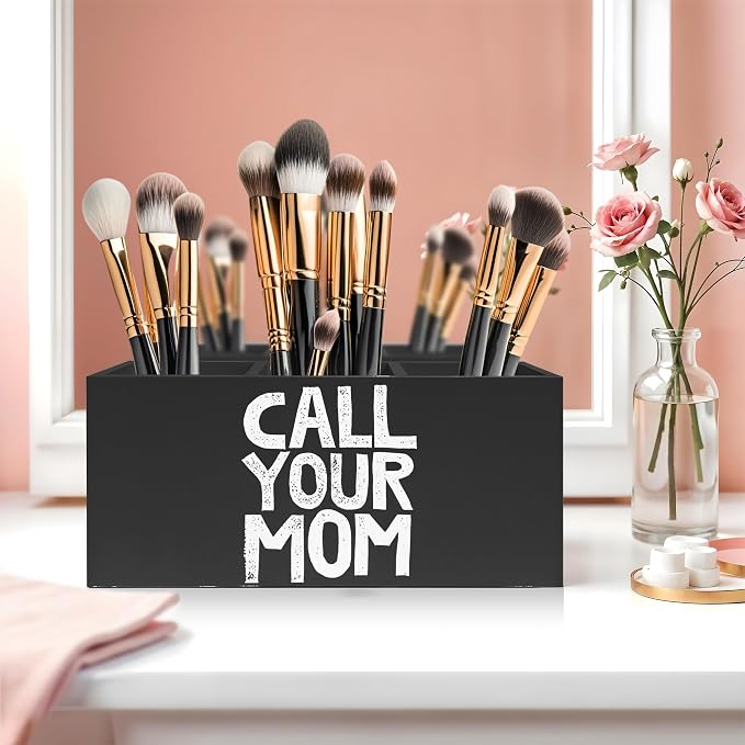 Funny Call Your Mom Pen Pencil Holder for Classroom Dorm, Gifts for College Students Boys Girls, Classroom Desk Accessories, Back to School Supplies