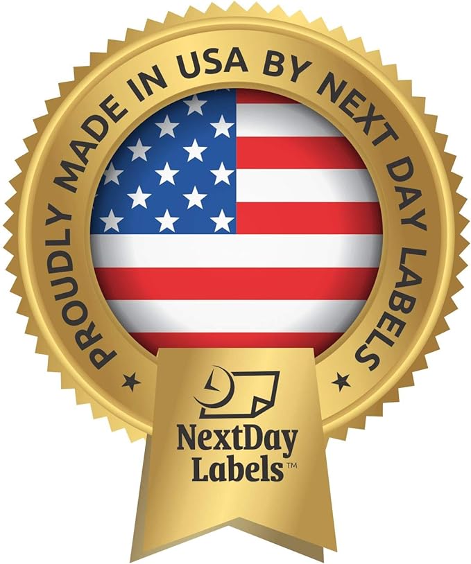 NextDayLabels - 8-1/2 x 11" Neon Color High Light Fluorescent Labels for Laser & Inkjet Printer (Orange Fluorescent, 1" x 2-5/8" - 30 Per Page | 750 Labels)