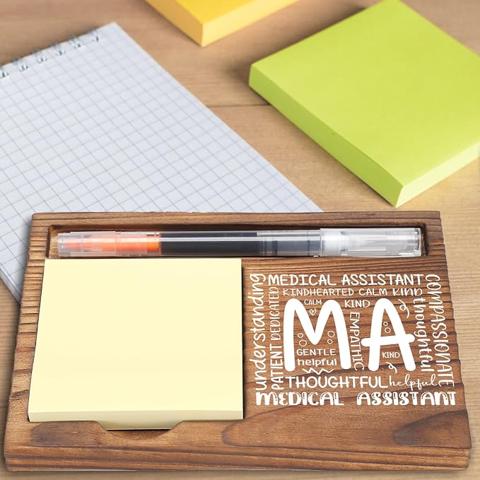 Medical Assistant Appreciation Gifts Inspirational Quote Healthcare Worker Medical Student Graduation Nursing Nurse Week Thank You Gift MA Desk Self Stick Note Pad Holders EDP212