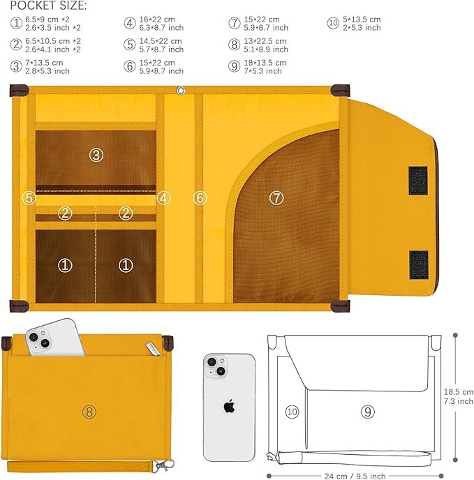 A5 Conference Folder Business Organiser Bag Notepad Carrying Case Document Case A5 Portfolio Organiser (Fresh Orange)