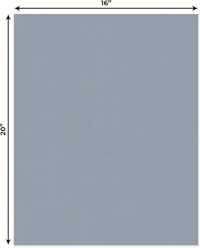 Poster Palooza Mid Grey 16x20 10-Sheet Acid-Free Photo Mat Boards