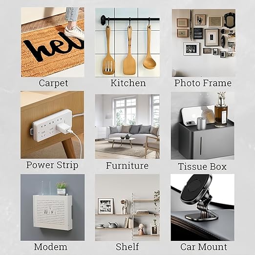 Maine 0.02 inches Thick * 1.18inches Wide Nano-Sticky Tape, mesh Adhesive Strips, Extremely Strong Toughness, Waterproof and Detachable (10, 9.84ft)