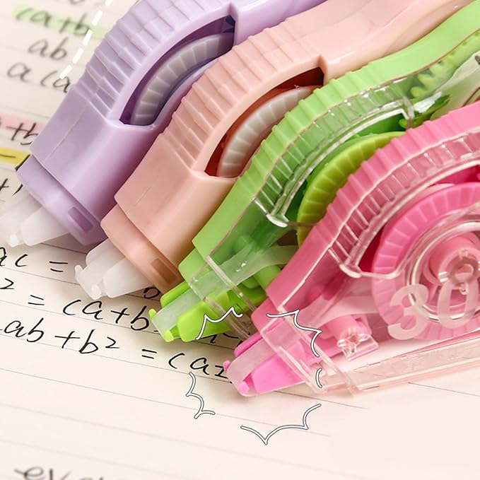 10Pcs Correction Tape Roller 8mx5mm Quick Dry White Out Correction Tape Total 80m for Writing School and Office Supplies
