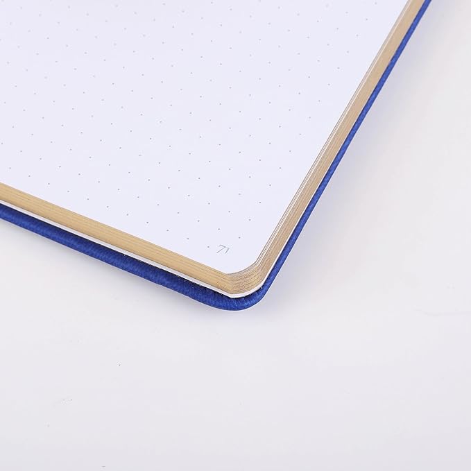 A5 Bullet Dotted Journal Notebook | 160gsm Thick Bleedproof Paper, Lay Flat Binding, 160 Numbered Pages | Hard Cover Dot Grid Notebook/Bullet Journals for Creatives & Professionals-Sailboat