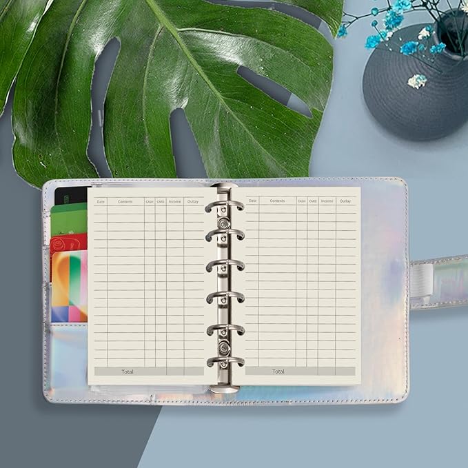 A7 Planner Refill, A7 Agenda Refill Paper Finance Records for 6 Rings Filofax, Accounting Design Inserts, 6 Holes/100gsm,Pocket Size 4.84 x 3.23'', Harphia