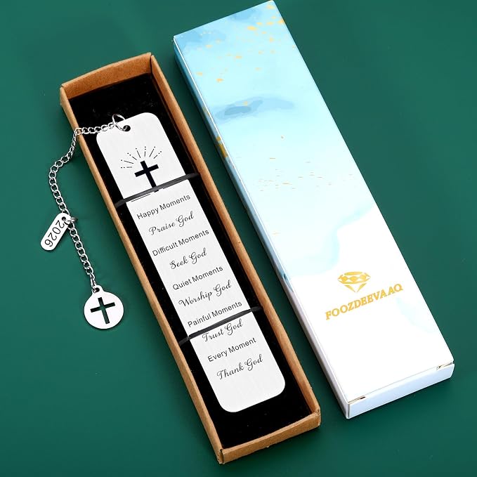 Religious Gifts for Women Men Baptism Gift for Girls Catholic College Dorm Room Essentials First Communion Gifts for Girls Boys Confirmation Gift for Teenage Boys Christian Graduation Faith Bookmarks