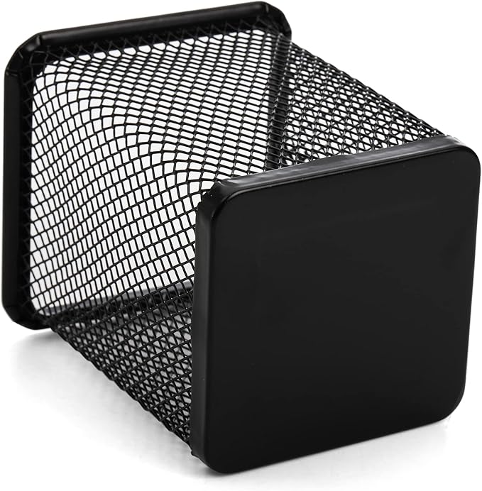 Nicunom 12 Pack Mesh Pen Holder for Desk, Wire Mesh Pencil Cup Holder Metal Pencil Holder Organizer for Office Home School Supplies, Black ﻿