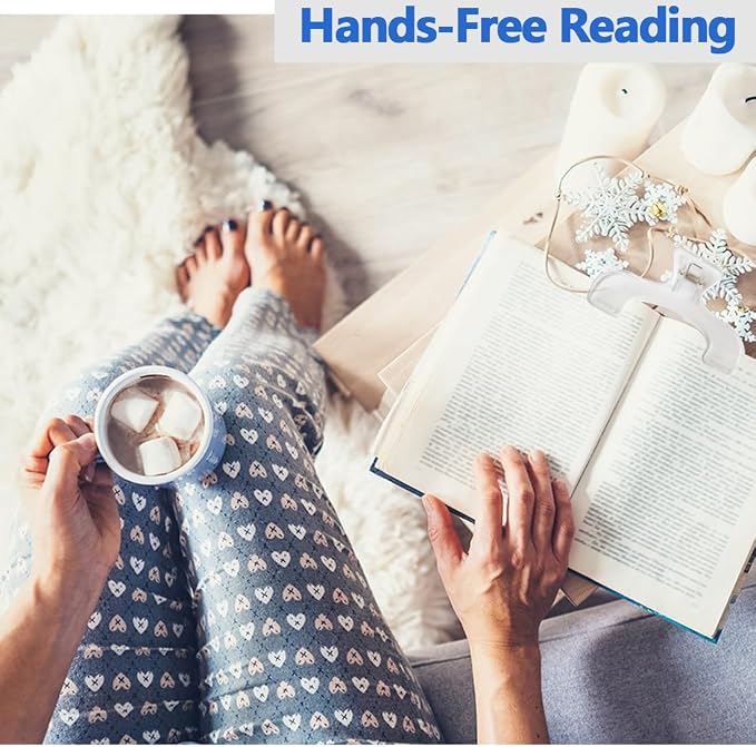Transparent Book Clip - Book Page Holder Bookmark, Reading Accessories Convenient for Reading Teaching and Fixing Manuscripts, Suitable for Teacher Clerk