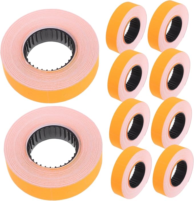 Angoily 10rolls Price Tag Paper Roll for Labeller Accessories Sticker Labels for Pricing Versatile Use in Supermarkets Malls Factories