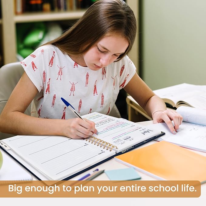 Academic Planner 2026-2027, Weekly and Monthly Calendar Book, July 2026 – June 2027, Hardcover Planner with Tabs, Perfect for Teachers, Students, Women & Men, A4 (8.5" x 11") - Golden Butterfly