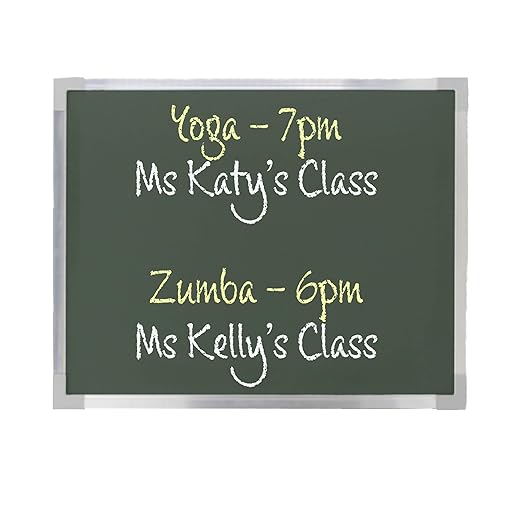 Flipside Products 24" x 36" Aluminum Framed Green Chalkboard, Large Surface, Wall Decor, Chalkboard Sign, Wall Mount, Menu Board