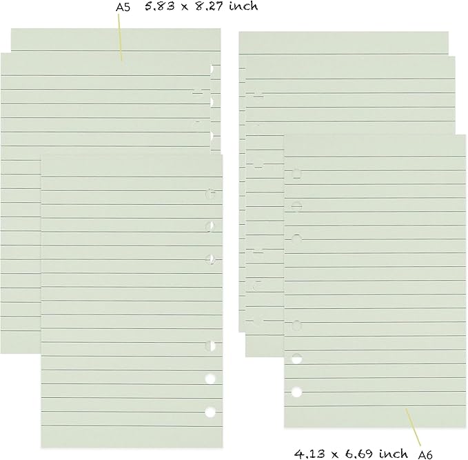 A6 Budget Planner Inserts with Undated Monthly Calendar Refills Budget Cash Envelopes, A6 6 Ring Organizer Planner Binder Journal Inserts Women Refillable Planner Agenda